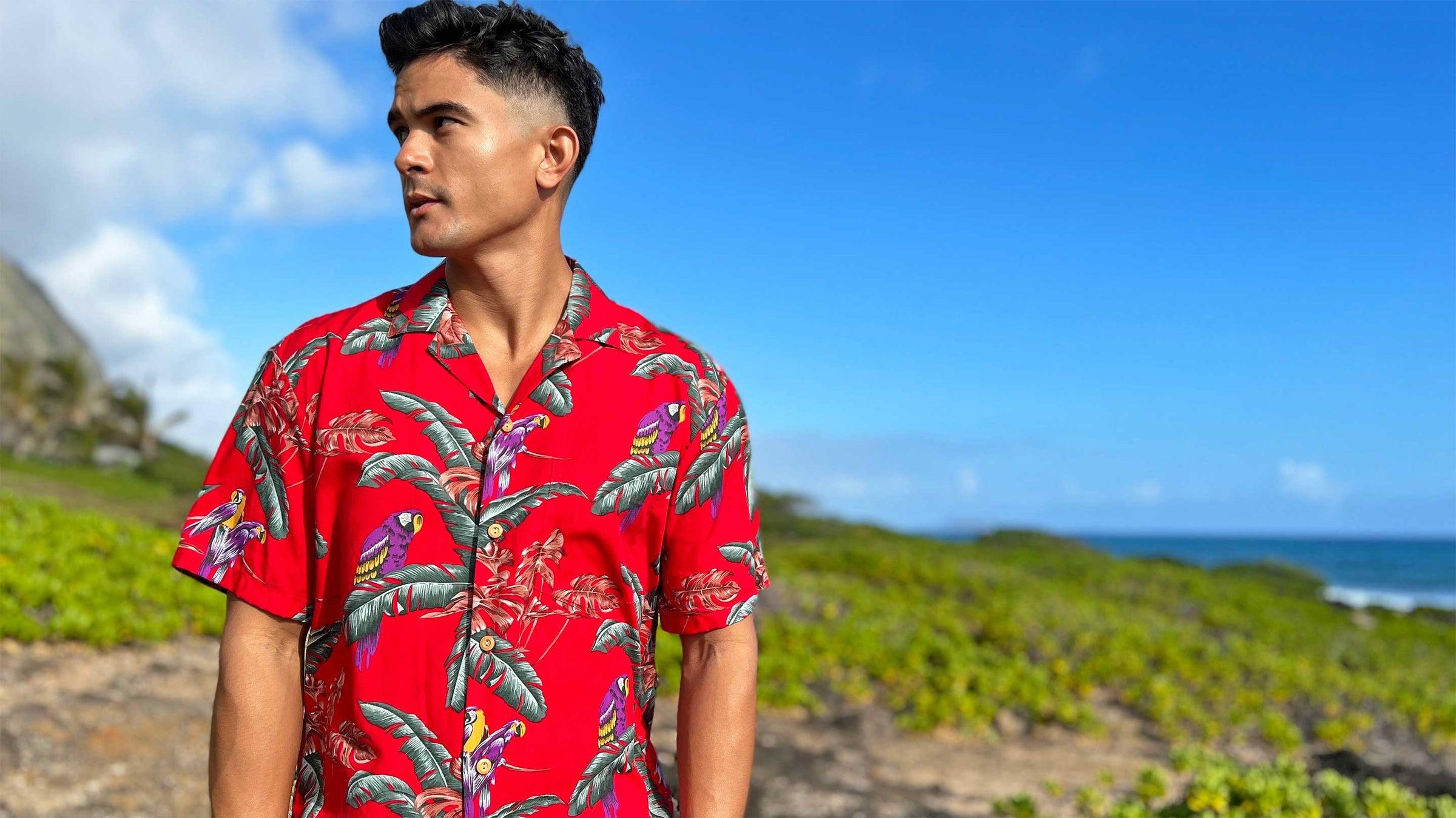 Magnum PI Shirt - Jungle Bird Aloha Shirt by Paradise Found