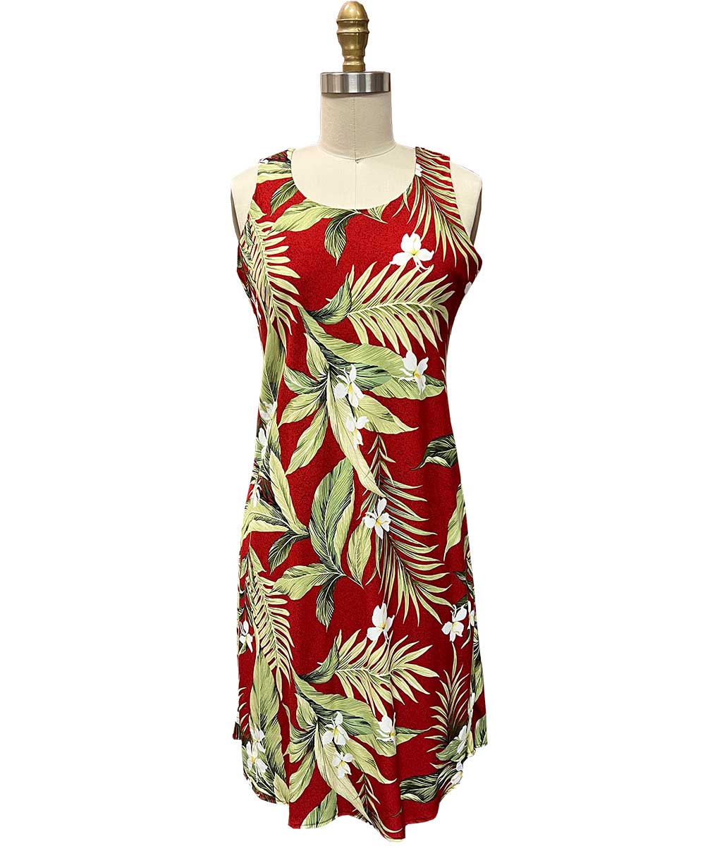 White Ginger Red Tank Dress XL – By Paradise Found