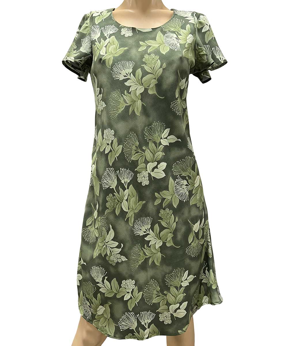 Ohia Sage A-Line Dress with Cap Sleeves Paradise Found Ohia Sage A-Line Dress with Cap Sleeves Paradise Found