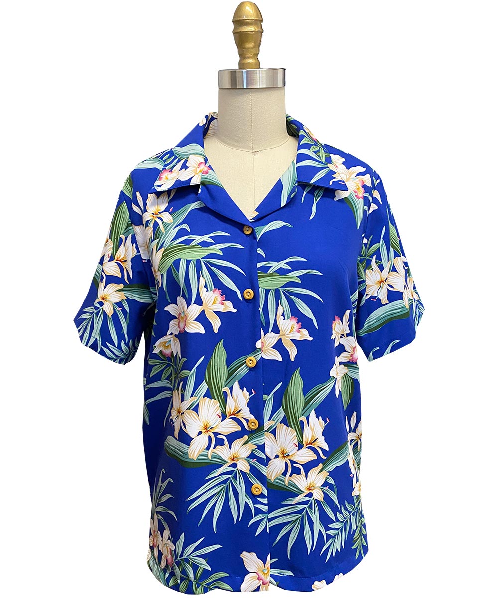 Women's Orchid Ginger Royal Camp Shirt