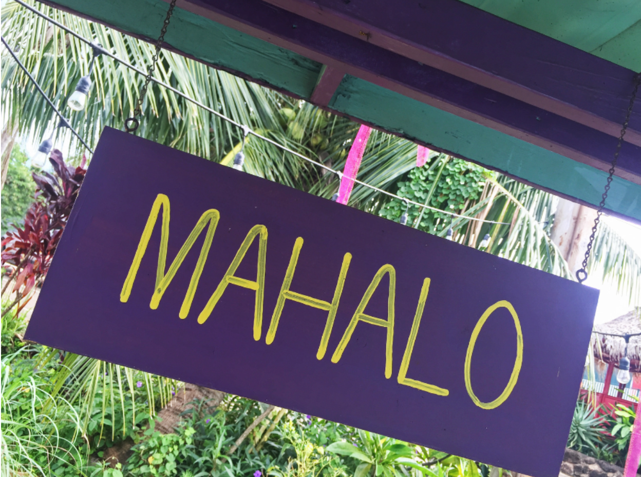 What Does Mahalo Mean In Hawaiian?