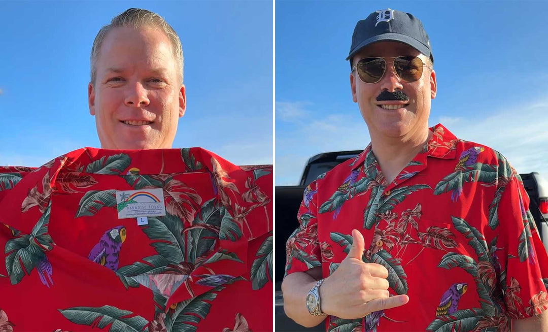 Jungle Bird Shirt and Magnum PI Day at Comerica Park