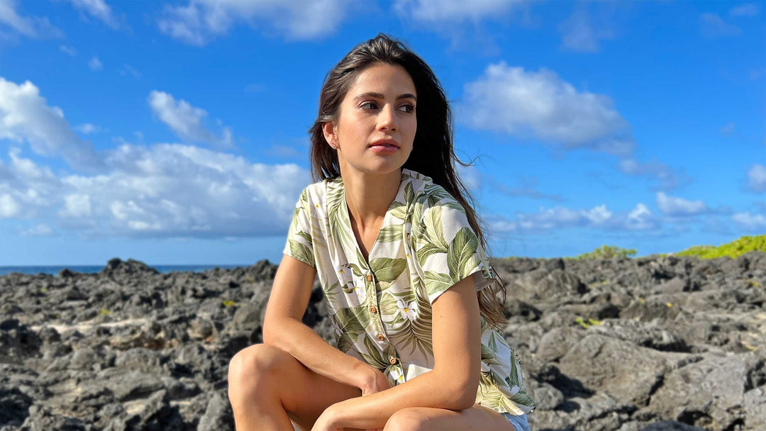 Hawaiian V-Neck Tops Collection