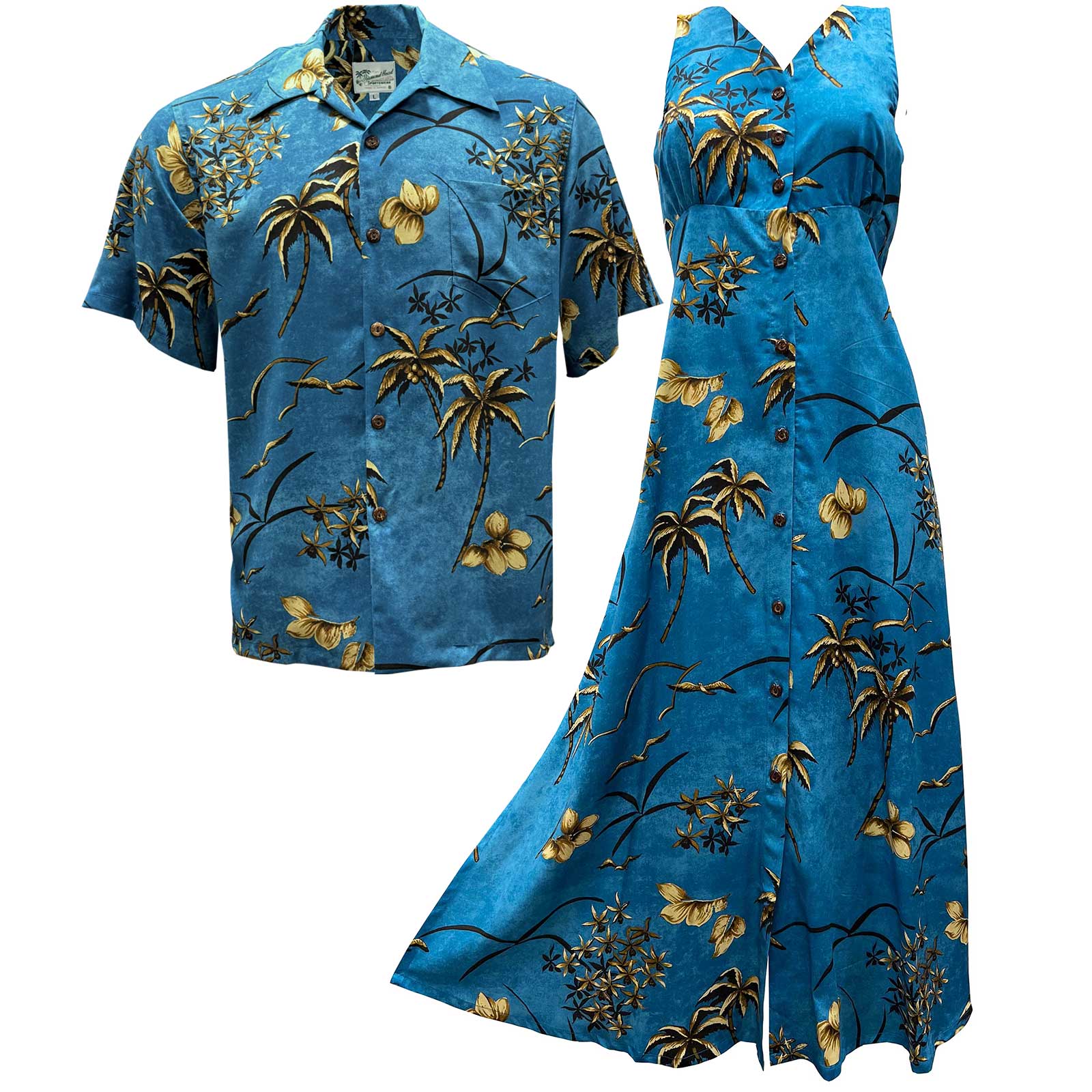 His and hers matching hawaiian shirts online