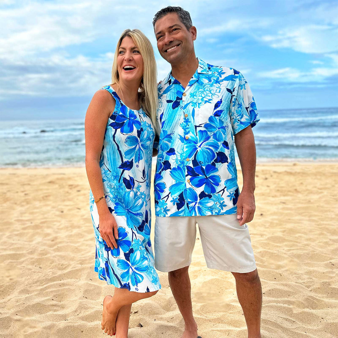 Luau Outfit Matching Aloha Shirts And Dresses Thanksgiving Outfit Women Matching Hawaiian Shirt Dress Outfits For Couples His And Hers Summer/Tropical Wear Beach Matching Outfits For Couples Luau Outfit Matching Aloha Shirts And Dresses Thanksgiving Outfit Women Matching Hawaiian Shirt Dress Outfits For Couples His And Hers Summer/Tropical Wear Beach Matching Outfits For Couples