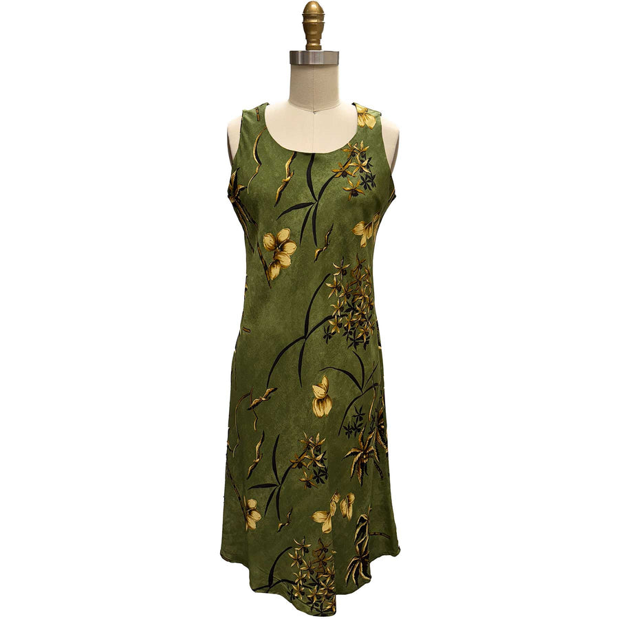 Oasis Palms Sarong Dress - Moss main image 0