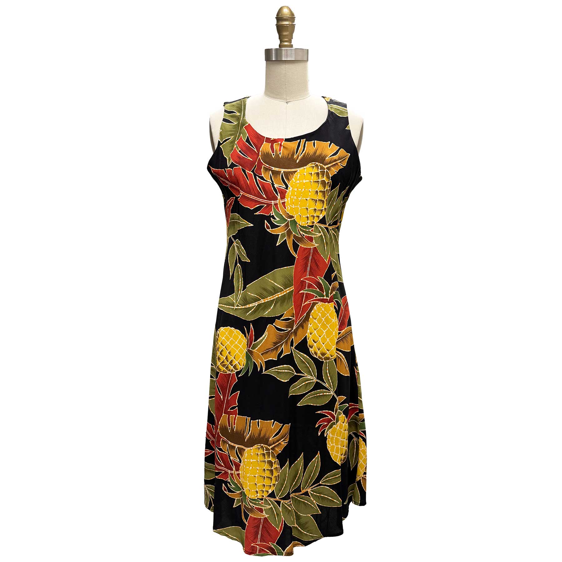 Diamond Head Sportswear Retro Pineapple Tank Dress - Midnight ...