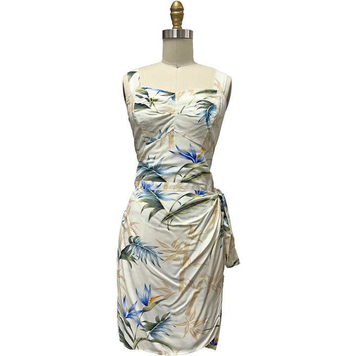 Bamboo Paradise Cream Sarong Dress