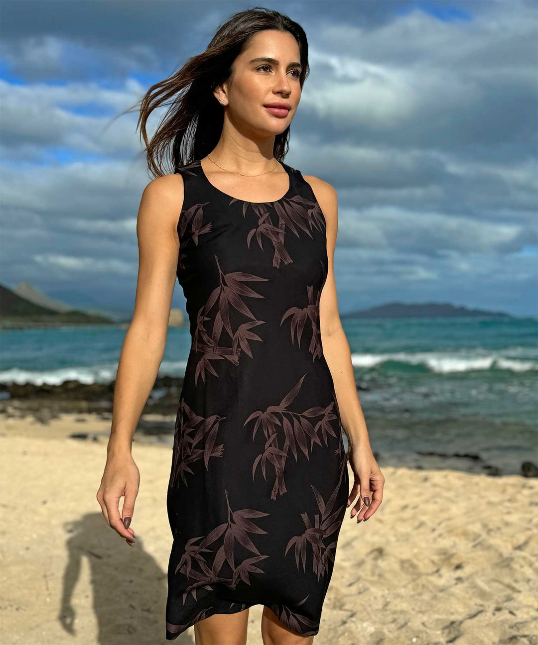 Bamboo Black Tank Dress