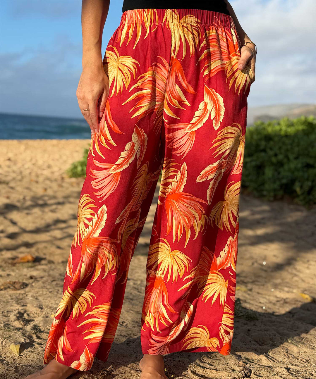 Fan Palm Resort Pants - Cinnamon