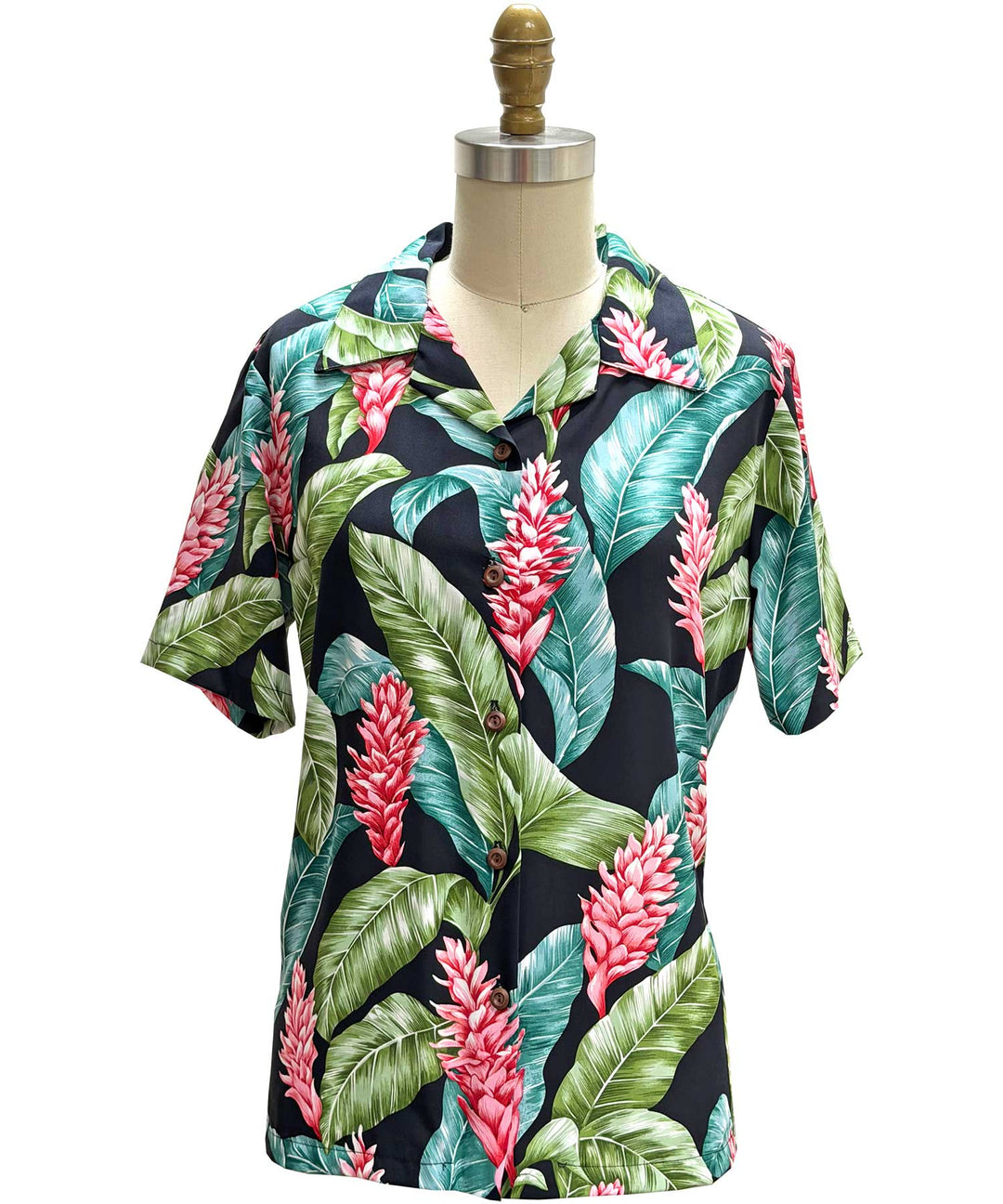 Red Ginger Women's Camp Shirt - Black