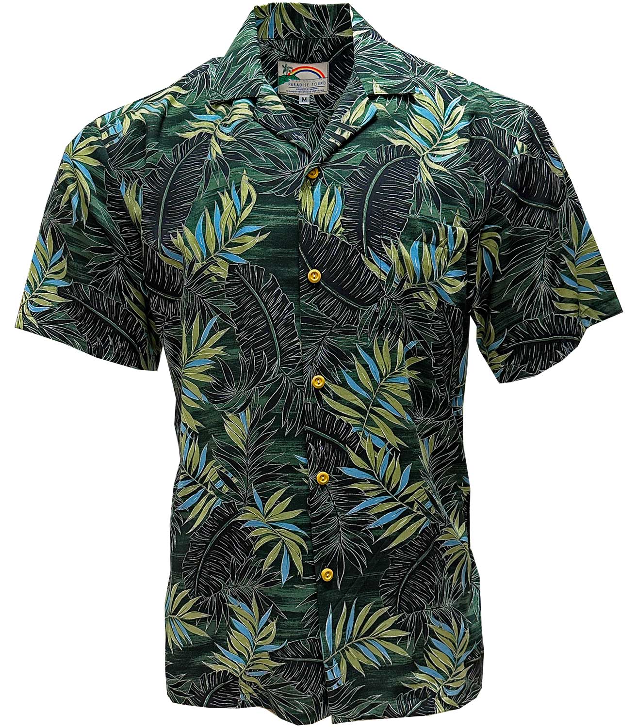 Midnight Palm Green Hawaiian Shirt – Paradise Found