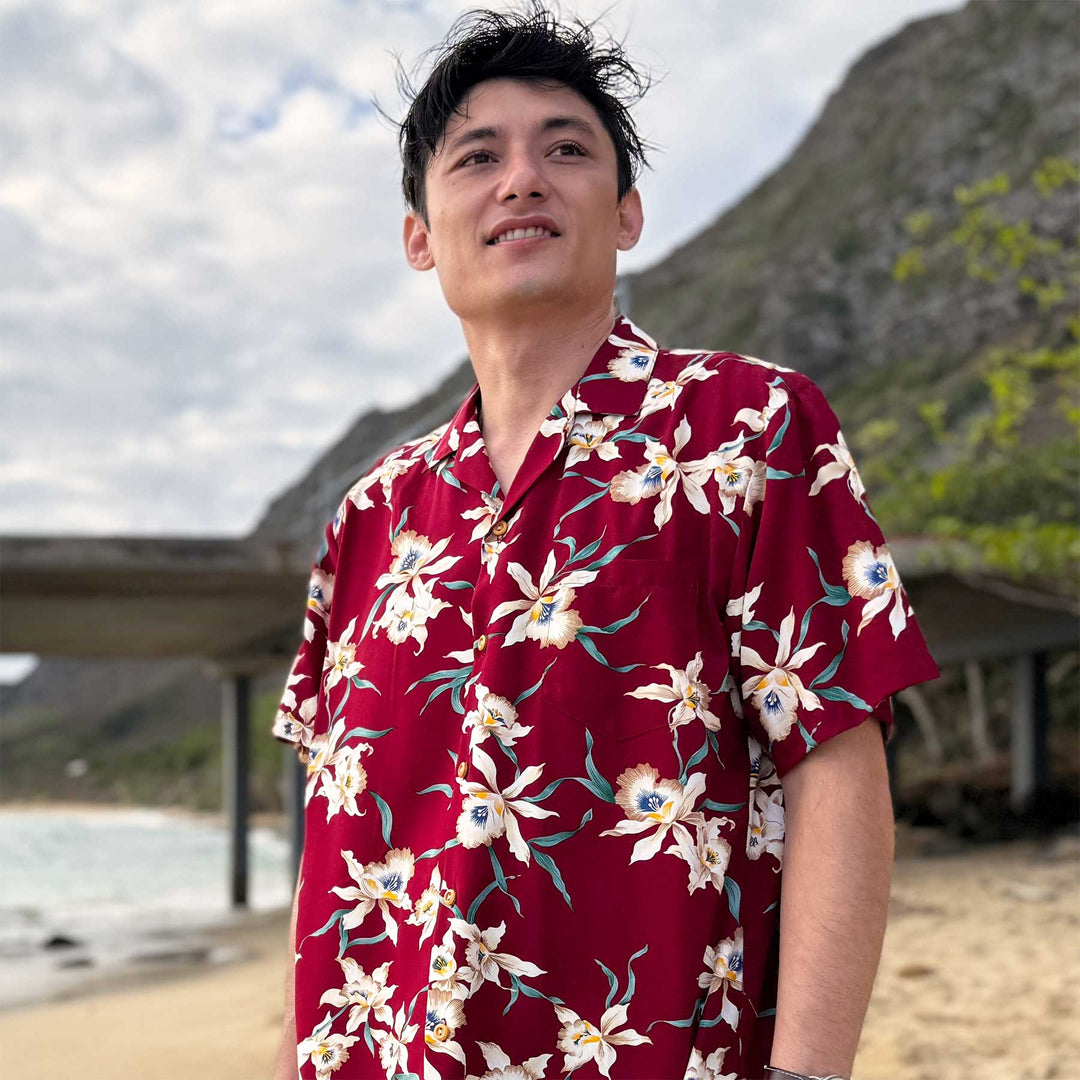 Star Orchid Burgundy