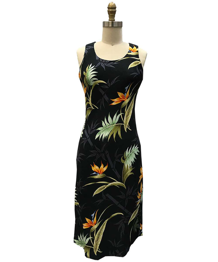 Bamboo Paradise Black Tank Dress