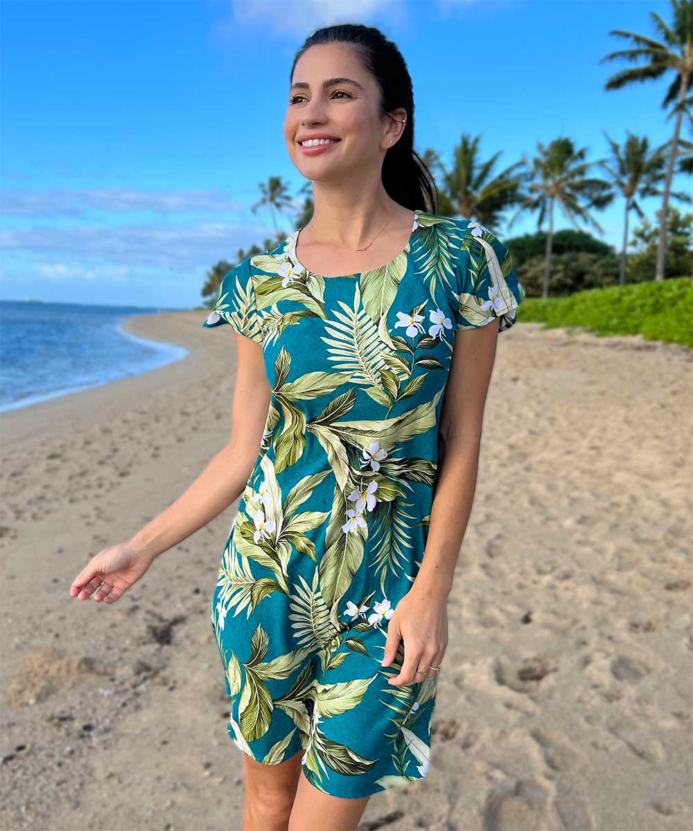 White Ginger Jade A-Line Dress with Cap Sleeves