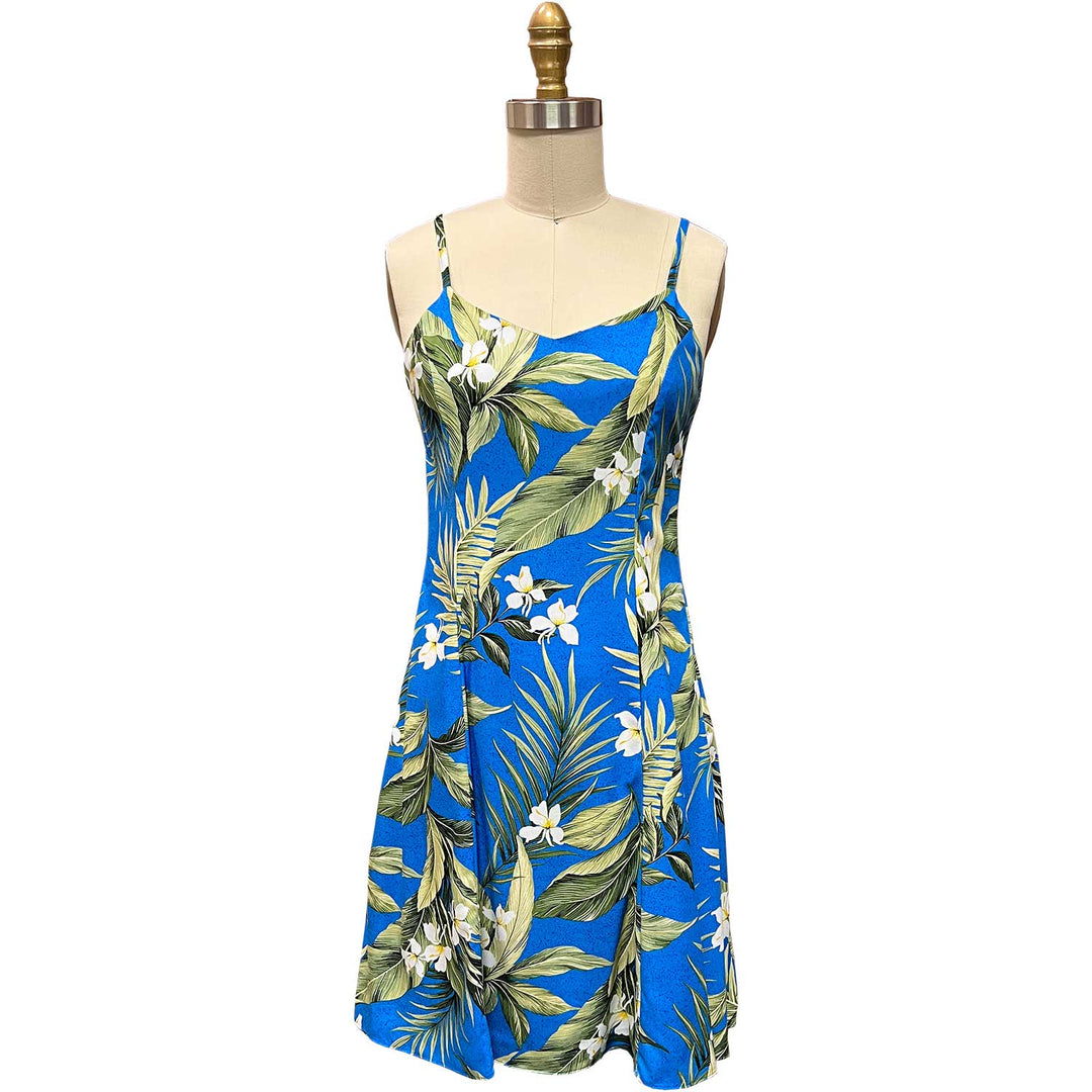 White Ginger Blue Spaghetti Dress XL By Paradise Found White Ginger Blue Spaghetti Dress XL By Paradise Found