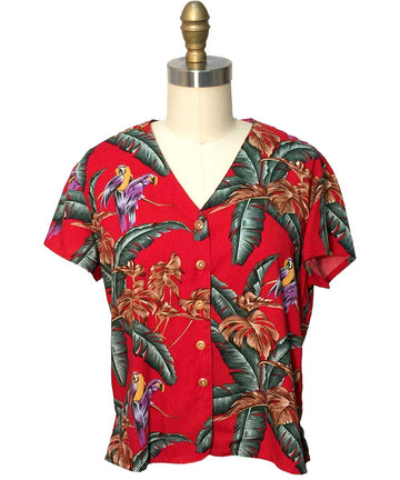 Jungle Bird Red Sarong Dress main image 0