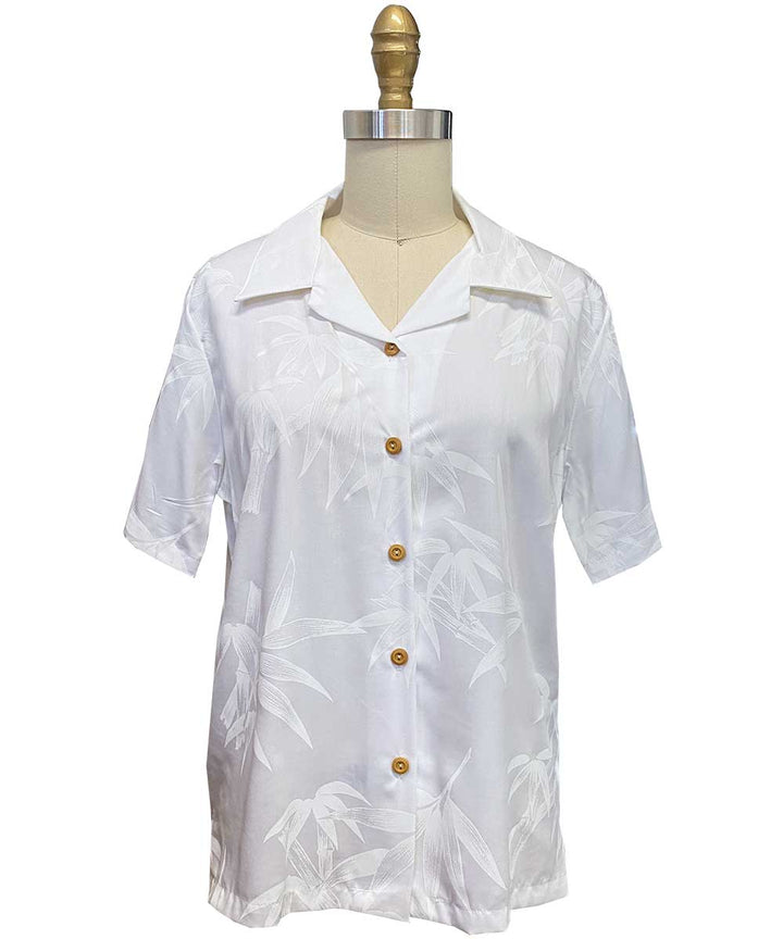 Women's Bamboo White Camp Shirt