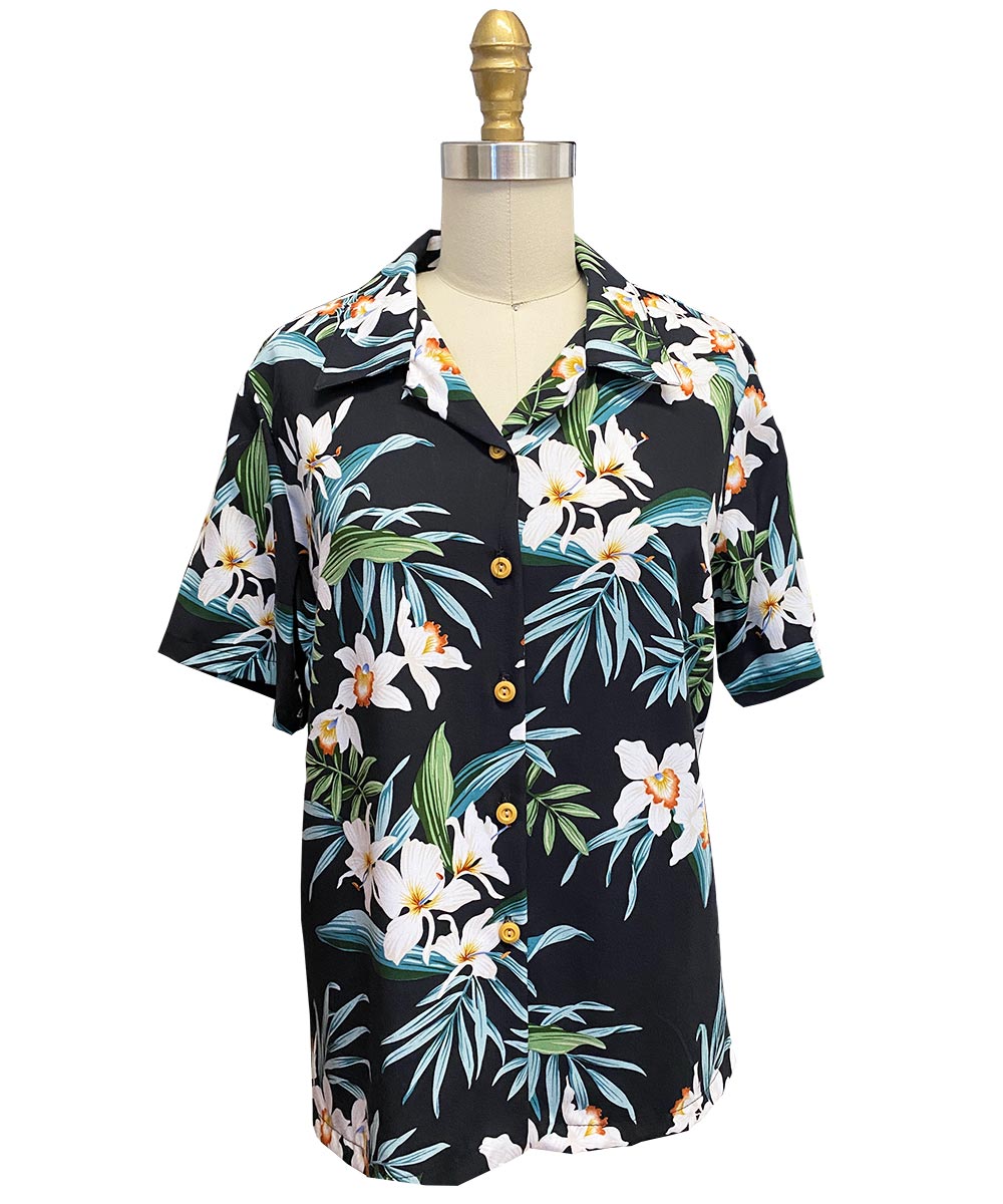 Store LE SUPERBE Extra Camp Hawaiian Tropical Shirt Women’s Size 4