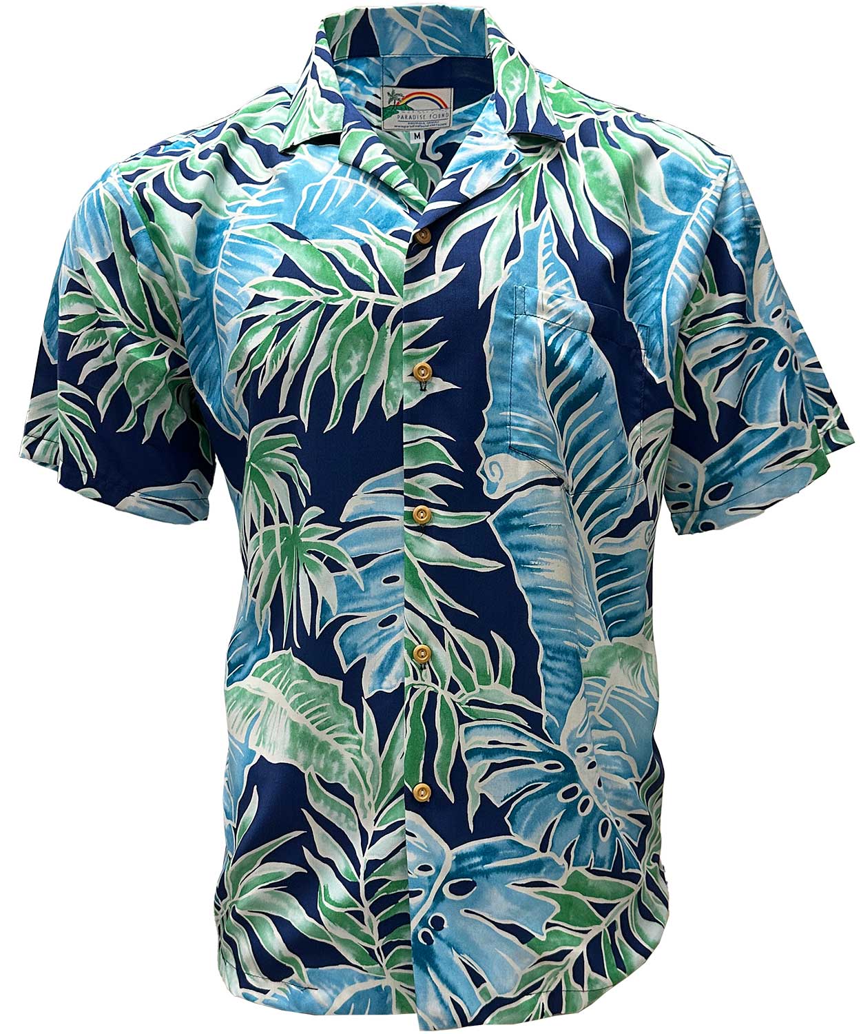 Cabana Palms Navy Hawaiian Shirt – Paradise Found
