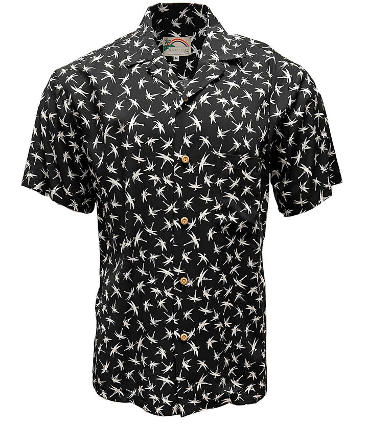 Magnum Bamboo black Hawaiian Shirt by Paradise Found